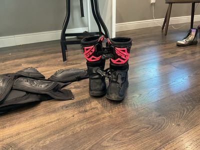 FLY RACING Kids motocross boots. Size Y2