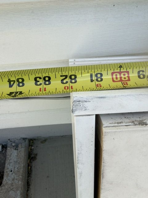Entry Door 37.250  X  82  Glass Door 6 9/16 jamb