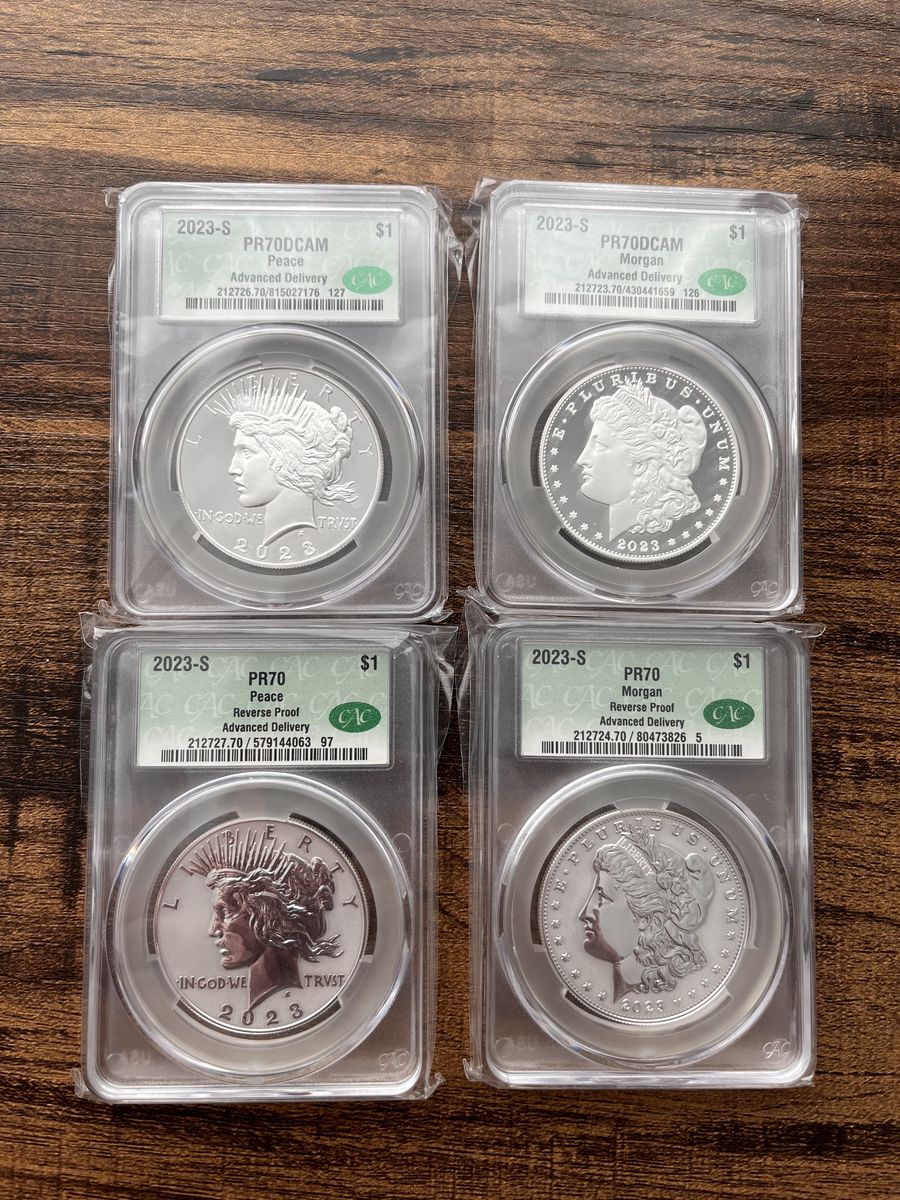 2023 S Morgan And Peace Dollar Coin Set Of 4