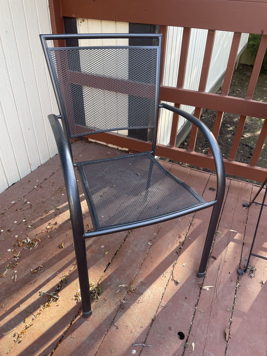 Metal Stackable Outdoor Chairs