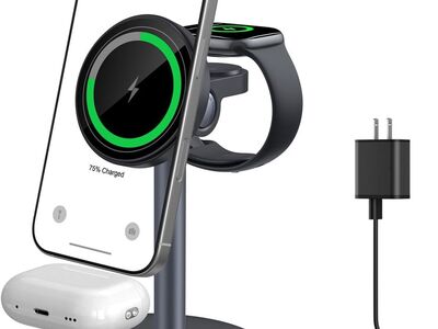 NEW 3 in 1 Wireless Charging Station for Apple:15W Fast Magnetic Fit for iPhone 17 Air 11-16 Pro Max Plus, Watch, AirPods