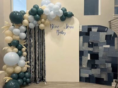 3 Blue Jean Baby Baby Shower Backdrops