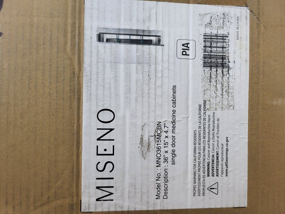 New Miseno medicine cabinet 36×15 $50