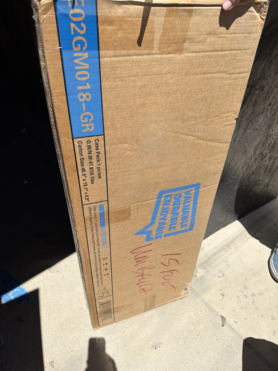 outdoor life 15 foot wide umbrella new in the box