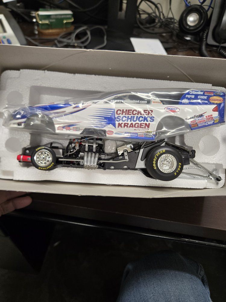 Checker Schuck's Kragen Funny Car Dragster Diecast Replica Model in Box