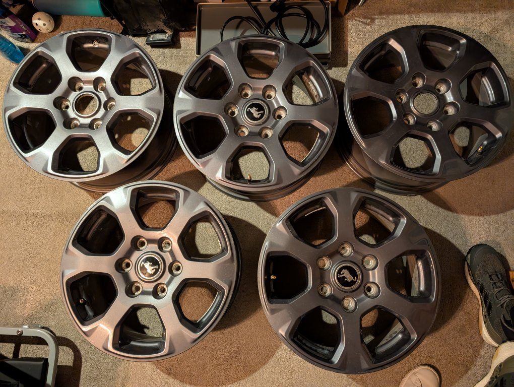 17" wheels, set of 5, 6x139.7mm, originally Bronco