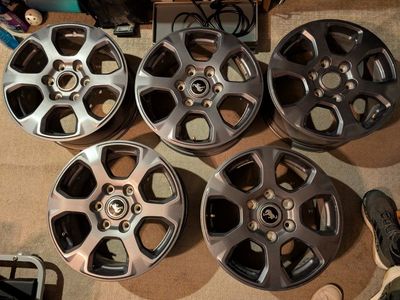 17" wheels, set of 5, 6x139.7mm, originally Bronco