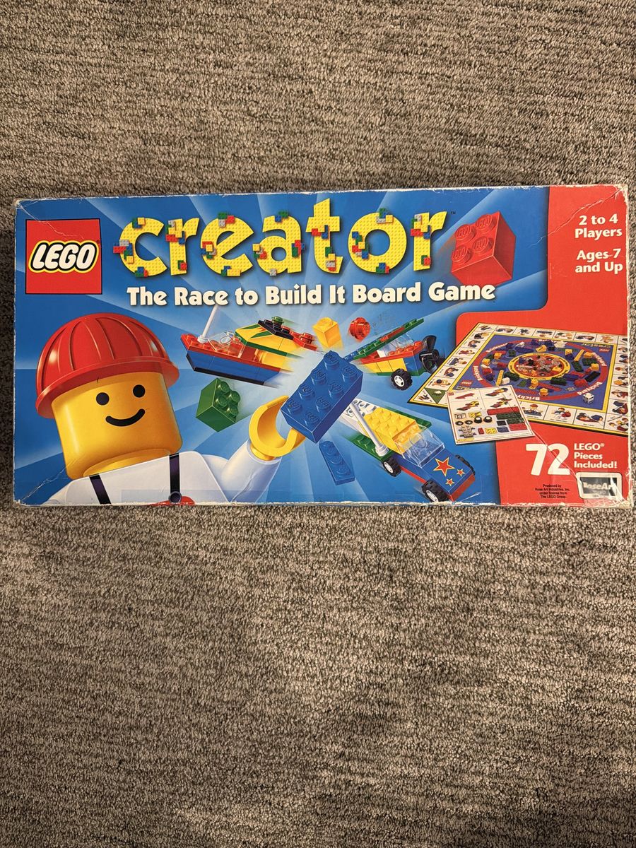 LEGO Creator The Race to Build It Board Game - Ages 7+, 2-4 Players, 72 Pieces Included