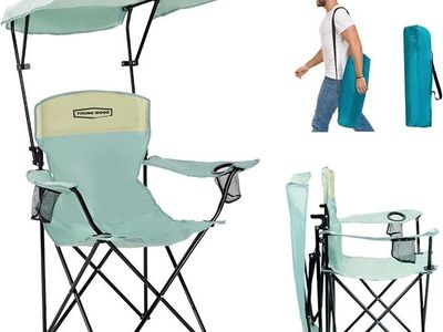 OBO Young Wood Camping Chair with Canopy New