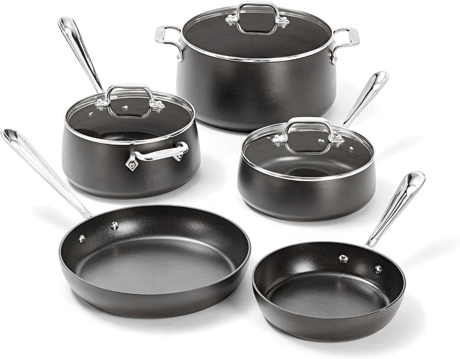 All-Clad HA1 Nonstick 8-Piece Pots & Pans Set