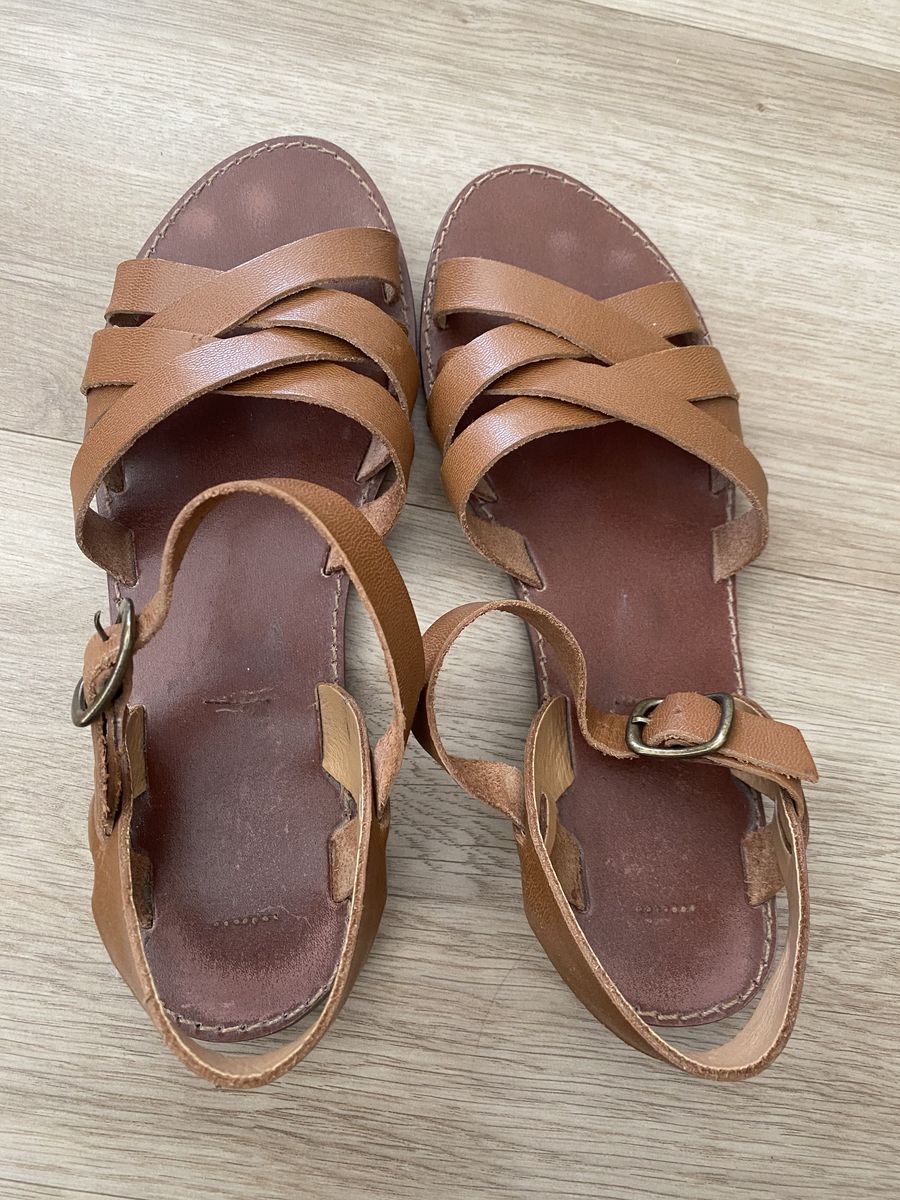 Women's Leather Brown Sandals