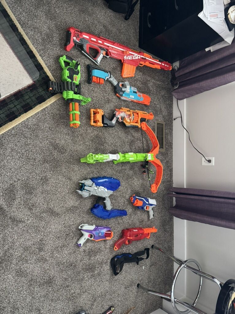 Nerf Guns In Great Shape (will sell individually)