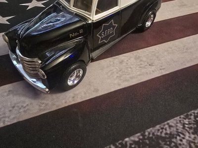 S.F.P.D. Police Patrol No. 2 Police Car Bank Die-Cast Metal Replica 1940s Truck