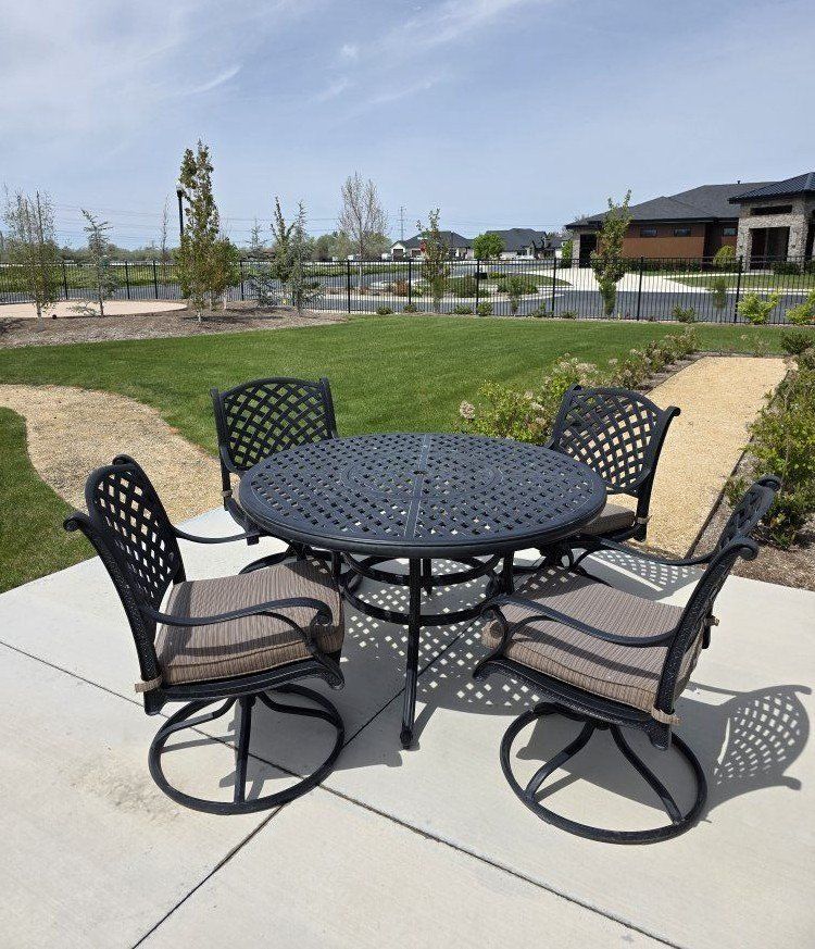 5 Piece Patio Dining Set Furniture