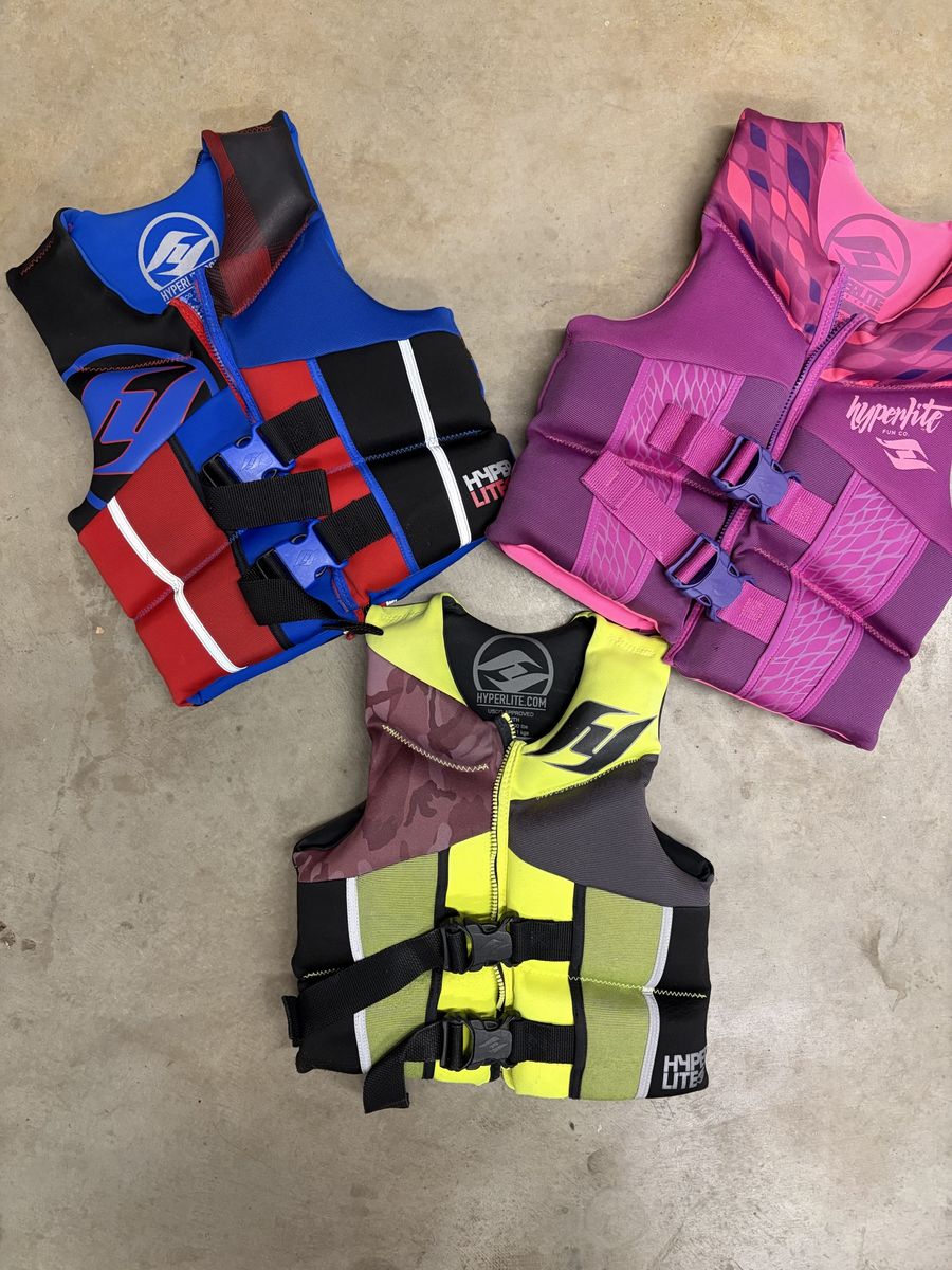 Hyperlite Life Vests - Youth Size - Water Sports Life Jackets.