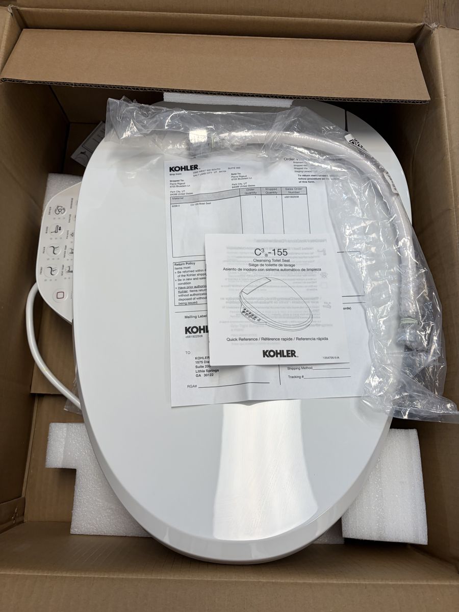 Kohler C3-155 Bidet Toilet Seat (Elongated - White)