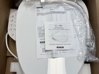 Kohler C3-155 Bidet Toilet Seat (Elongated - White)