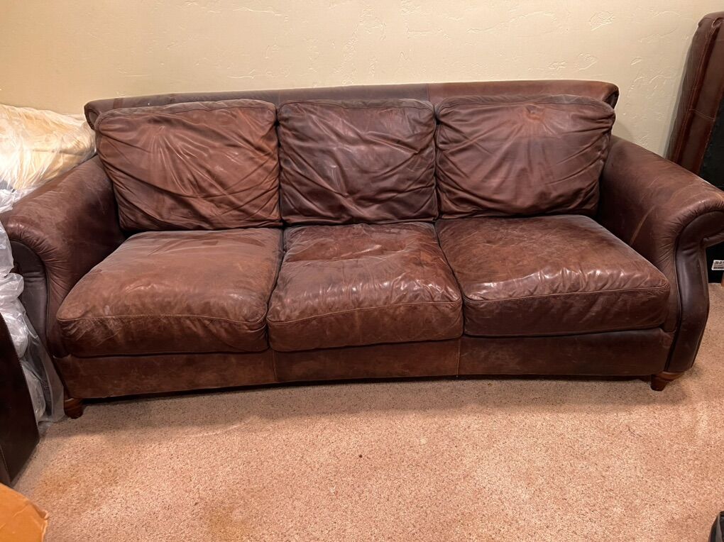 Natuzzi Leather Couch