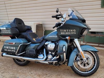 Harley-Davidson Road Glide Custom Touring Motorcycle, Teal, Used