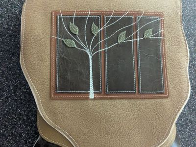 Handmade leather crossbody bag
