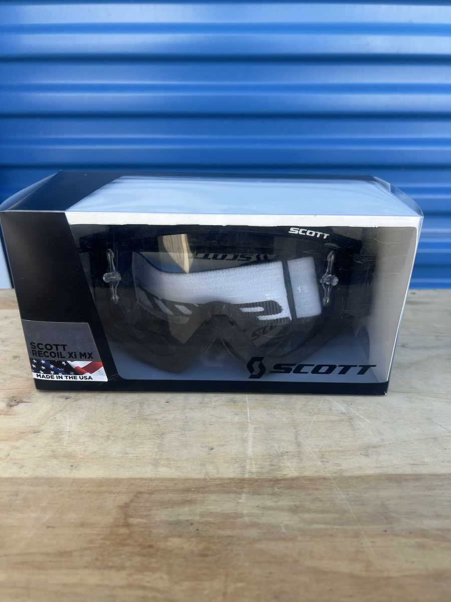 Scott Recoil Xi MX Goggles - Clear Lens - Made in the USA - New in Box