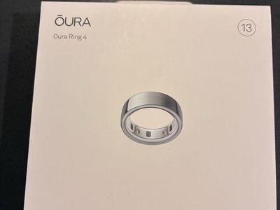 Oura Ring 4 Silver Size 13 - Health & Sleep Tracker Smart Ring
