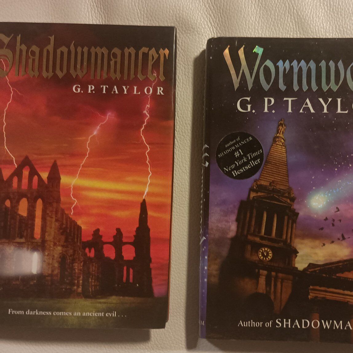 Shadow mancer & Wormwood pair of hardcover 1st edi