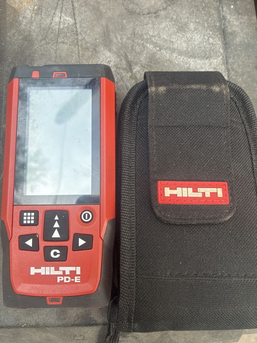 Hilti PD-E Laser Range Meter Distance Measurer with Case - Used, Excellent Condition