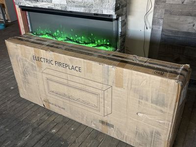 50” electric fireplace heater (Flush wall insert)