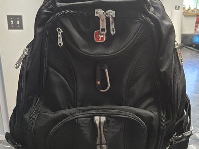 Swiss Gear Black Airflow Laptop Backpack with Multiple Compartments