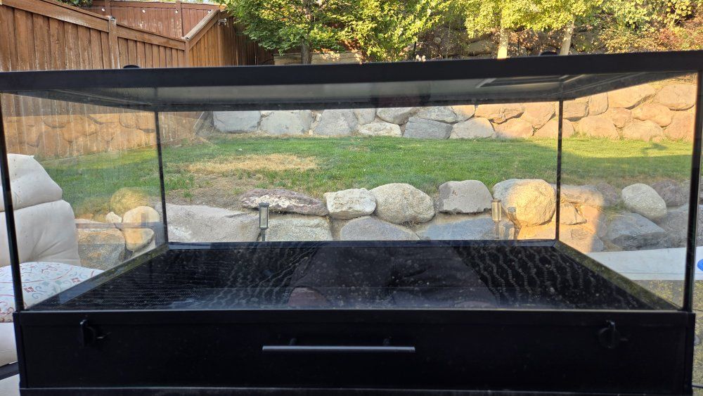 31 Gallon 36x18x12 Glass Reptile Terrarium with Pull-Out Tray