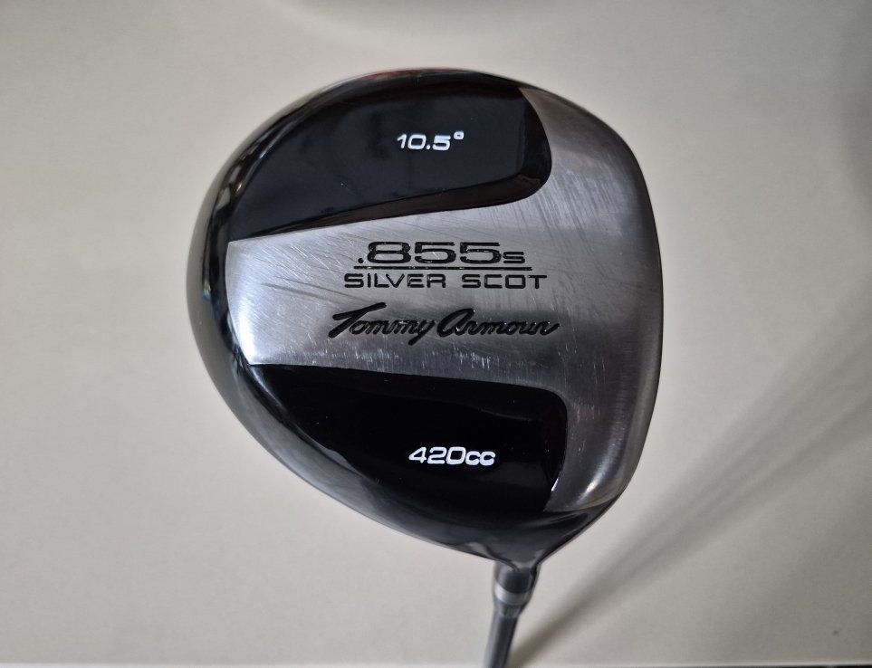 Vintage Tommy Armour 855S Silver Scot Driver with a 10.5-degree loft and a 420cc clubhead size. Used, Good Condition! 