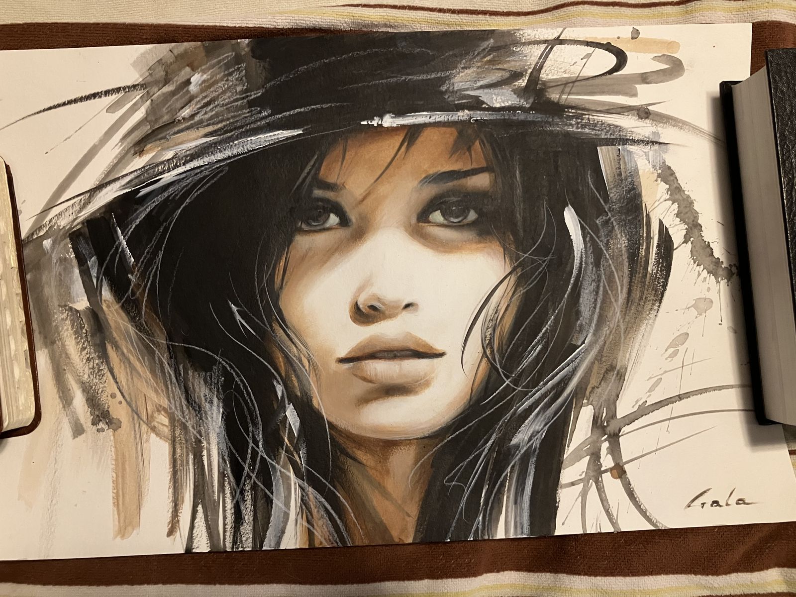 28 woman portrait art painting