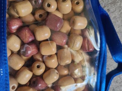 Different Color And Size Wood Beads