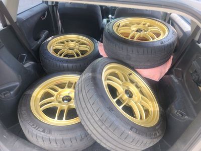 17x9 5x114.3 Enkei RPF1 & Michelin pilot sport tires
