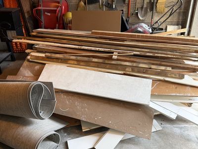 Assorted Building Materials - Wood Planks, Trim for DIY Projects