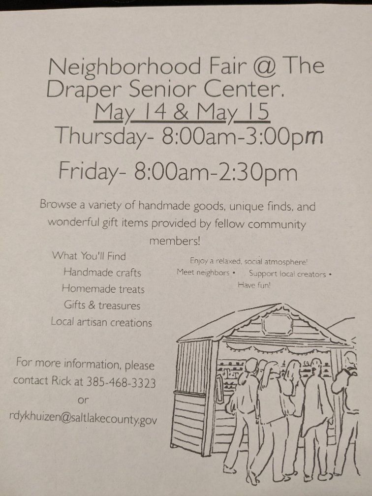 Neighborhood Fair May 14 & 15 8am - 3pm