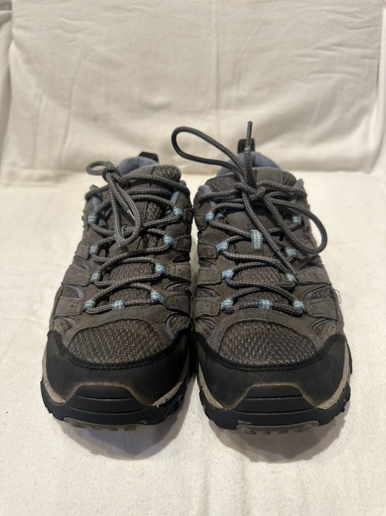 Merrell Women’s 9.5 Gray/Blue Wtrprf Hiking Shoes