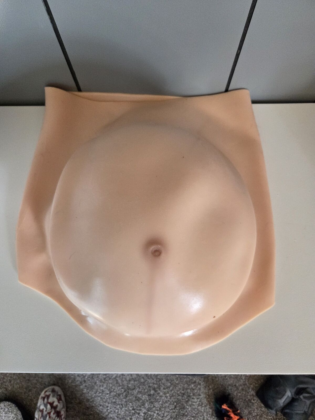 Silicone Realistic Artificial Fake Belly Simulation Fake Pregnant Belly,Real Feel Soft Silicone Fals