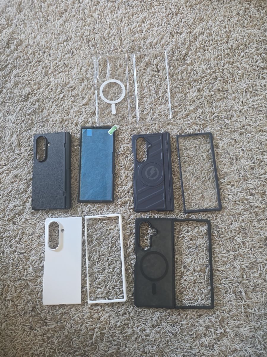 Samsung Galaxy Z Fold 7 Case Bundle: Black, White, Clear, and MagSafe Compatible Cases
