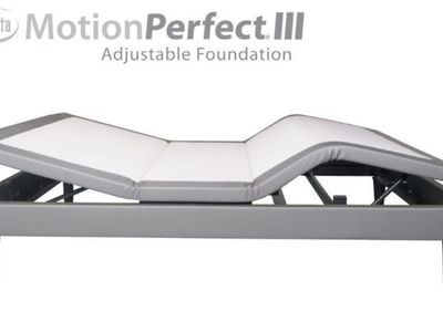 Serta Motion Perfect III Adjustable Foundation with massage feature and Queen Plush Mattress.