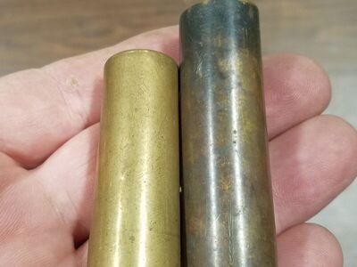 Pair of Antique Brass Shotgun Shells