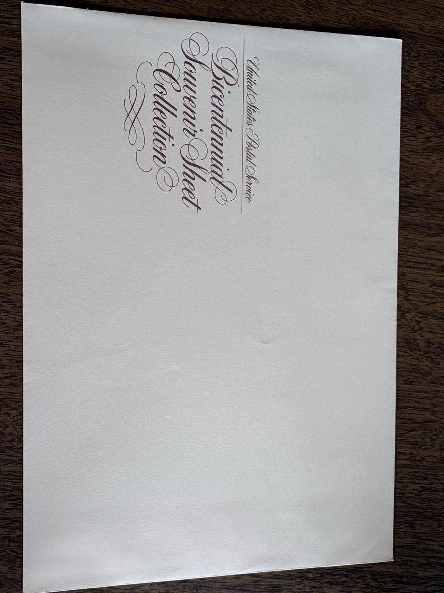 1976 U.S. Bicentennial souvenir sheet set (Scott #1686-1689) in Mint Never Hinged. $15 per set of 4 sheets. I have 9 sets
