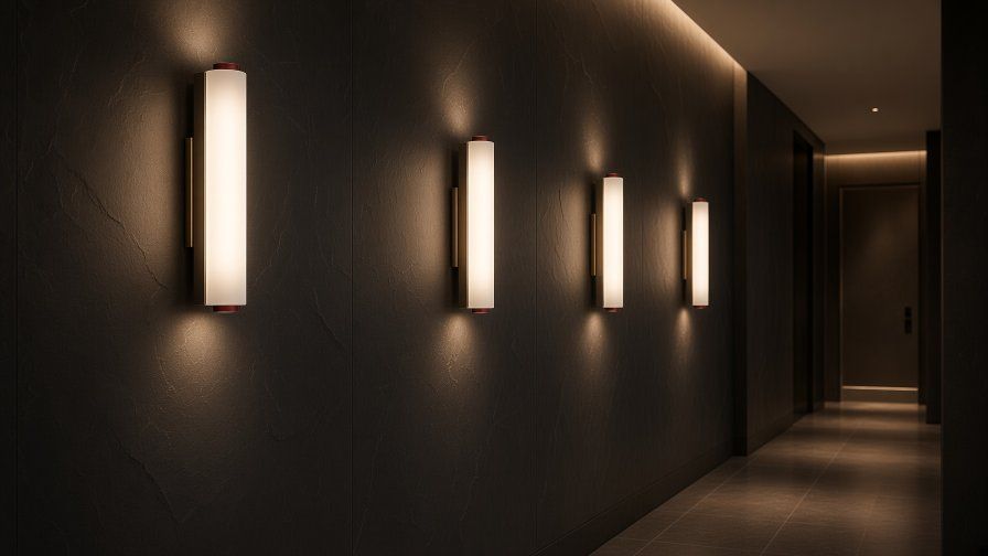 Set of 4 Eureka "Moonrise" Modern LED Sconces / Vanity Lights