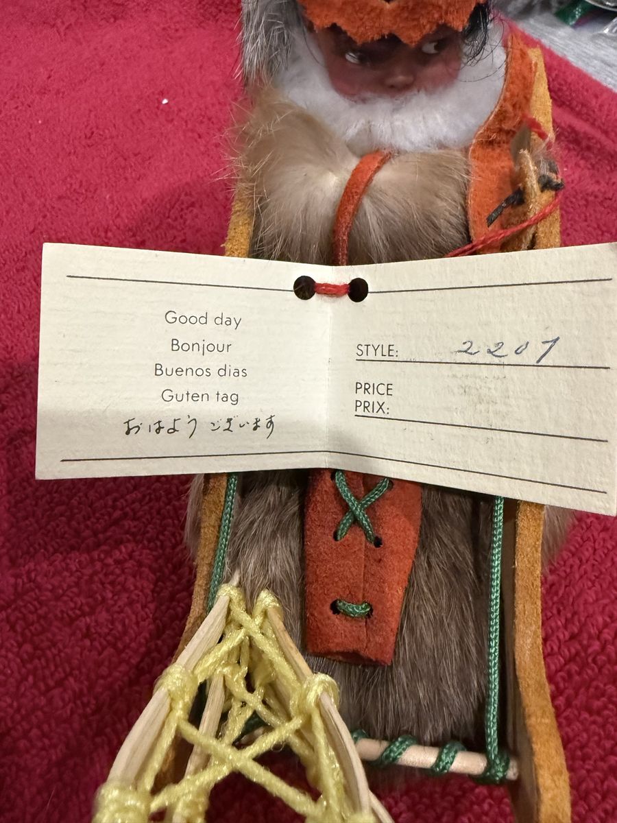 Handcrafted Indian Art Eskimo Doll