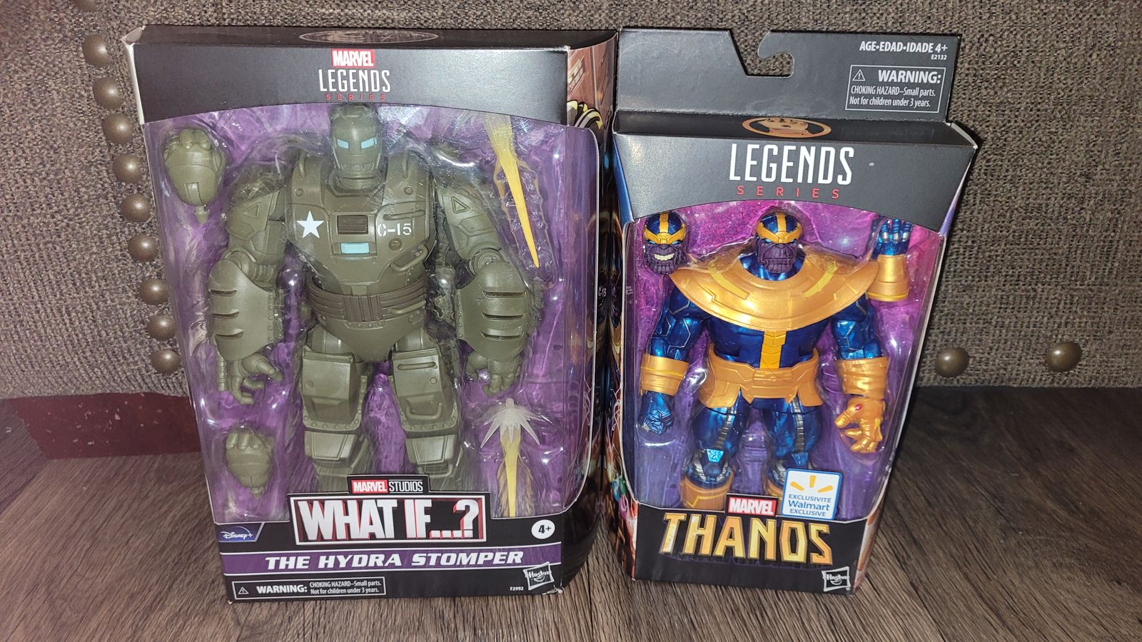 Marvel legends action figures the Hydra Stomper & Thanos