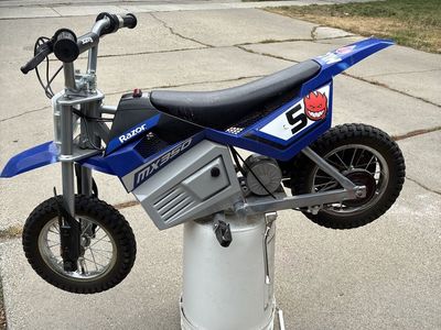 Razor MX350 Electric Dirt Bike - Blue, Needs New Battery - Great Motor!