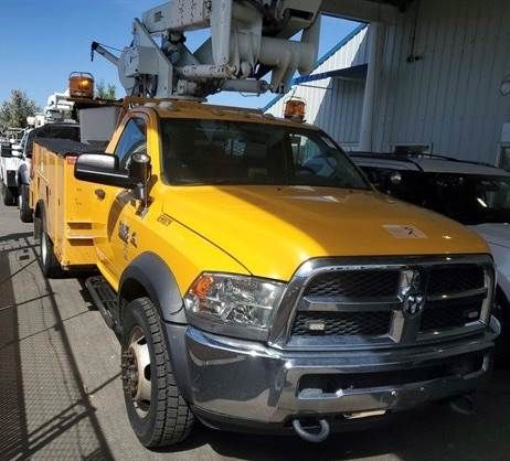 Used Boom / Bucket Truck 2013 RAM 5500 4x4 6.7L Diesel 46' Working Height Aerial Lift
