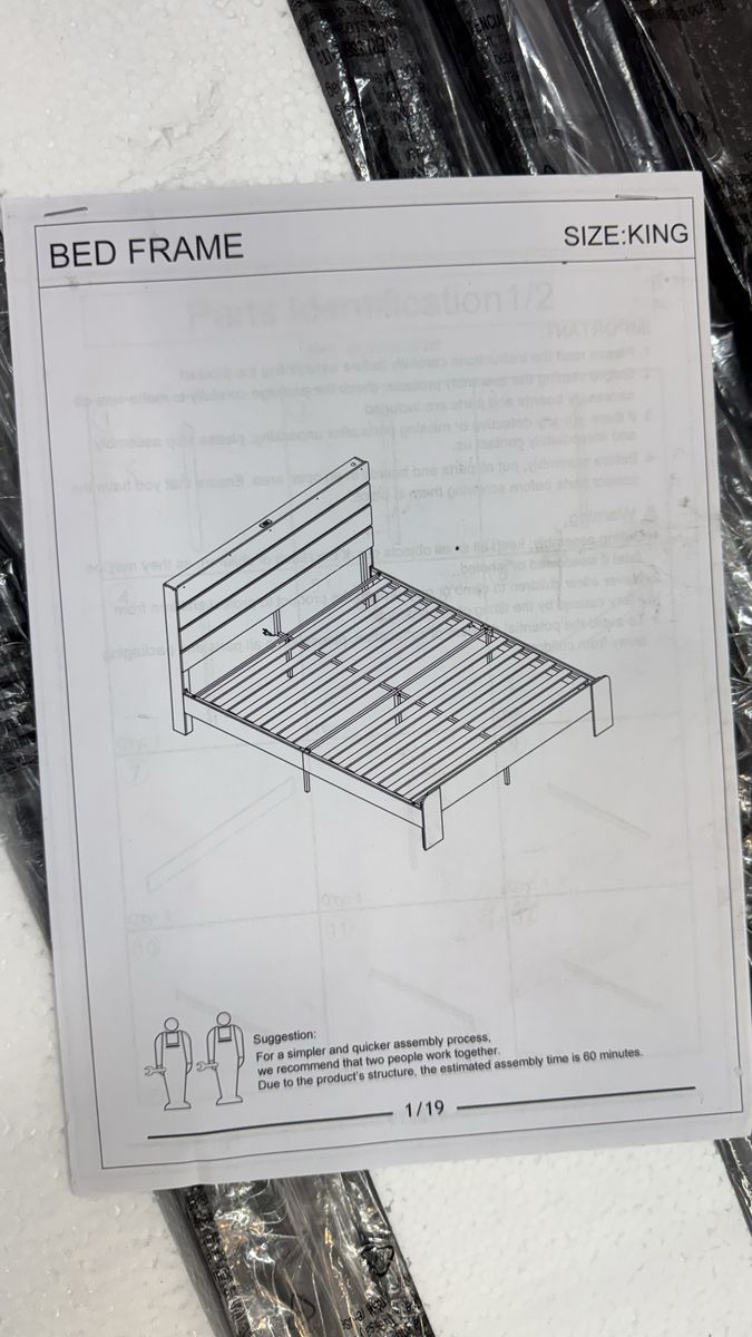 Bed Frame size king (with backlight)