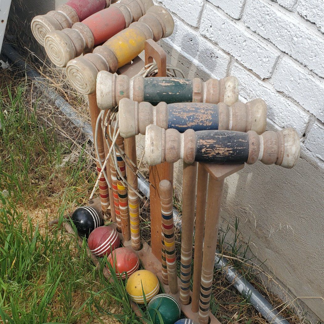 Vintage Croquet Set